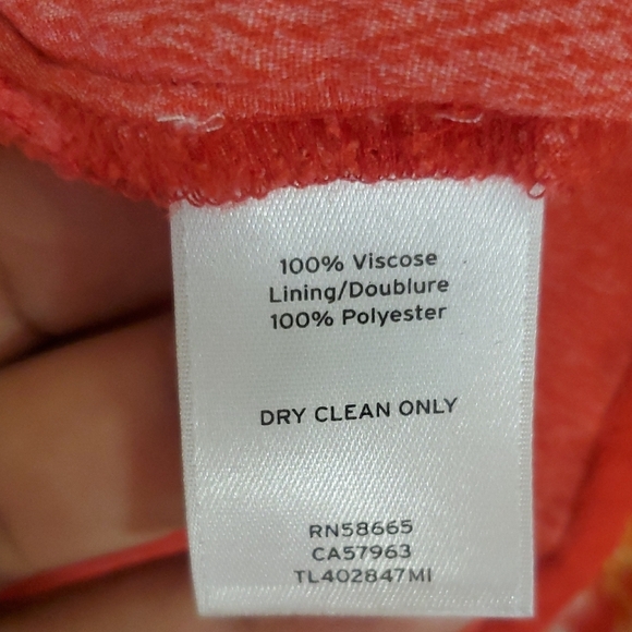 Leith Floral Print Maxi Red Dress Short Flutter Sleeves, Size S - Picture 9 of 11